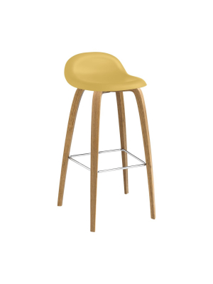 3d Hirek Stool With Wood Base