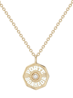 Mini Porte Bonheur Coin Necklace