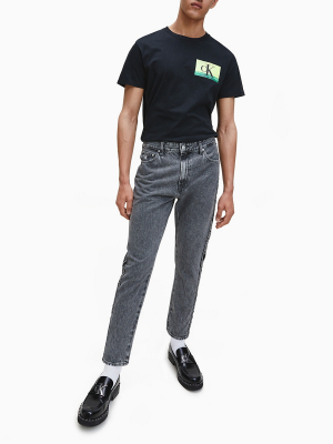 Relaxed Fit Grey Stonewash Dad Jeans