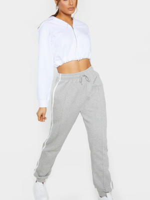 Tall Grey Double Side Stripe Jogger