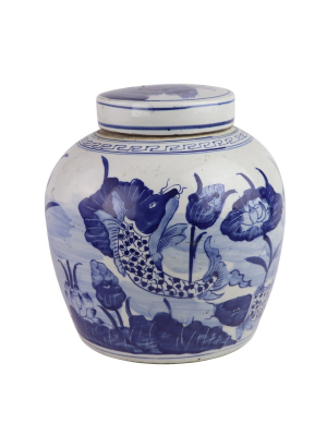 Ming Jar Blue And White In Various Styles