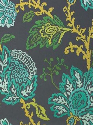 Coromandel Wallpaper In Teal, Green, And Lime By Nina Campbell For Osborne & Little