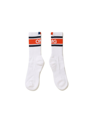 The Men's Omg Sock - White