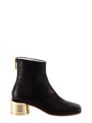 Mm6 Maison Margiela Tin Heel Ankle Boots