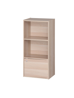 Iris 3 Tier Shelf With Door Natural