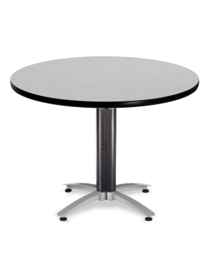 42" Multi-purpose Round Table With Metal Mesh Base Gray - Ofm