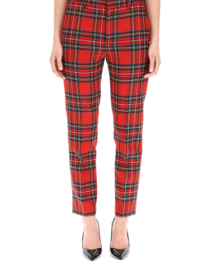 Redvalentino Tartan Straight-leg Pants