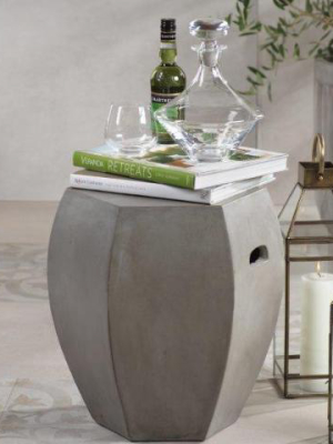 Torino Hexagon Concrete Stool