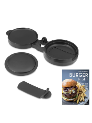 Stuffed Hamburger Press With Lifter With Burger Night Cookbook