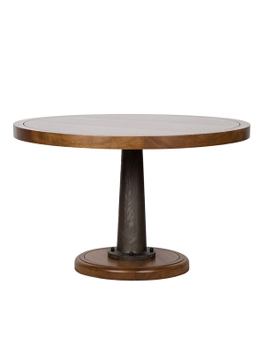 Yacht Dining Table With Cast Pedestal