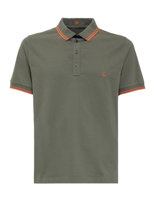 Fay Logo Embroidered Polo Shirt