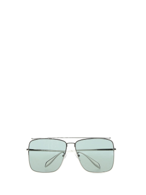 Alexander Mcqueen Square Frame Aviator Sunglasses