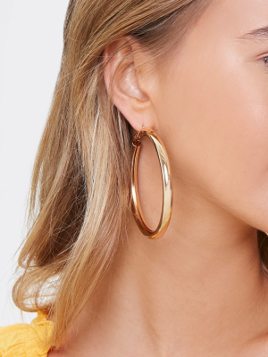 Smooth Hoop Earrings