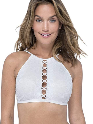 Profile By Gottex Shalimar Ivory High Neck Bikini Top