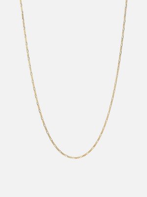 Figaro Chain Necklace, Gold Vermeil