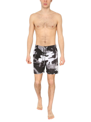 Dolce & Gabbana Camouflage Print Swim Trunks