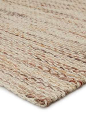 Cirra Natural Solid Ivory & Terra Cotta Rug