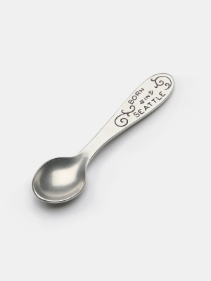 Born In Seattle Commemorative Baby Spoon
