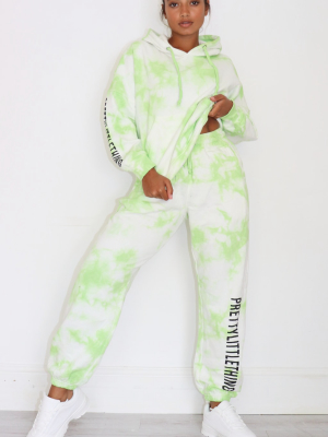 Prettylittlething Petite Lime Tie Dye Slogan...