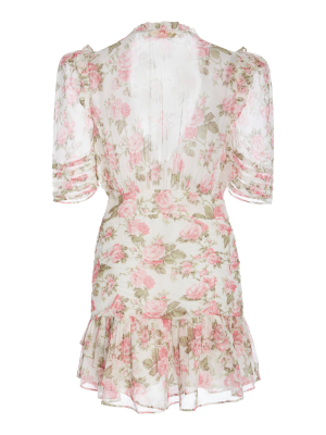 Arlo Floral Silk Mini Dress