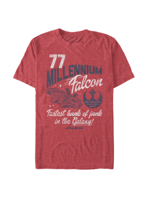 Men's Star Wars Millennium Falcon Fastest Junk 77 T-shirt