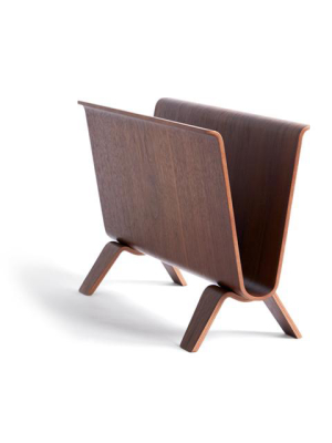 Walnut Magazine Rack