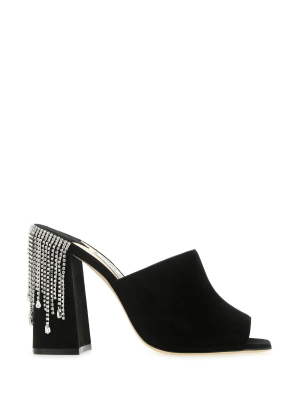 Jimmy Choo Baia 10 Block Heel Mules