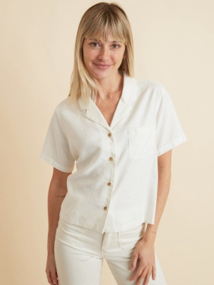 Lucy Resort Shirt In White