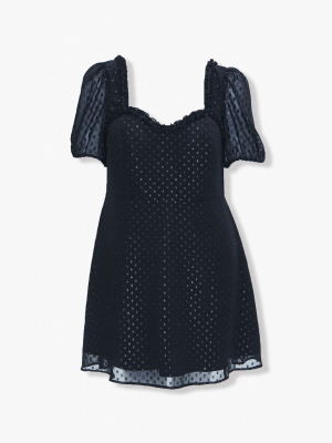 Plus Size Polka Dot Sweetheart Dress