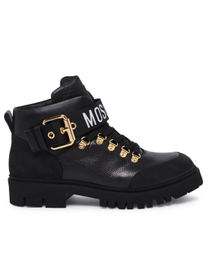 Moschino Lace-up Combat Boots