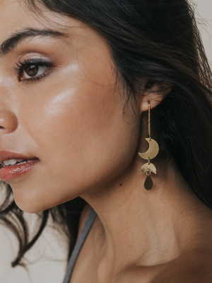 Rajani Earrings - Gold Drop