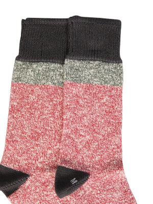 Ymc Contrast Knitted Socks