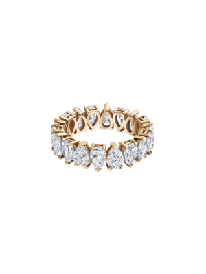 Pear Eternity Ring