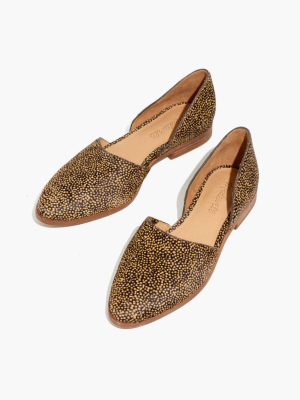 The Marisa D'orsay Flat In Spotted Calf Hair