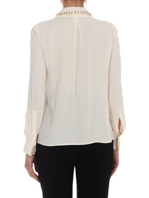 Elisabetta Franchi Embellished Collar Shirt