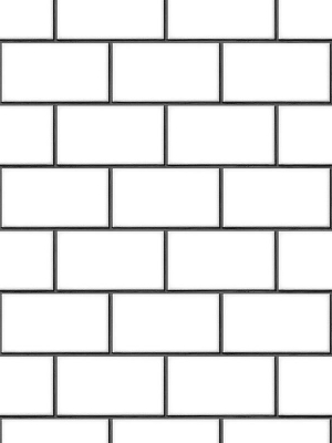 Berkeley Brick Tile Wallpaper In White And Black By Bd Wall