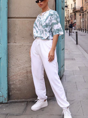 White Casual Jogger