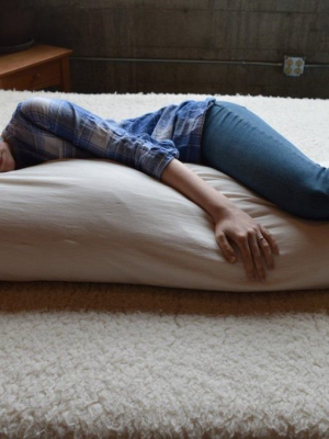 Holy Lamb Organics Natural Wool Body Pillow