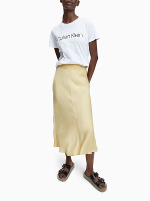 Bias Cut Midi Skirt