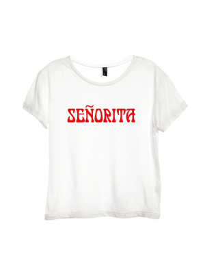 Senorita [distressed Women's 'baby Tee']