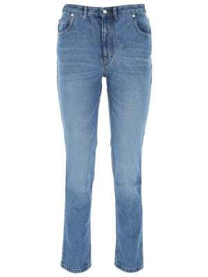 Ami Logo Patch Straight-leg Jeans