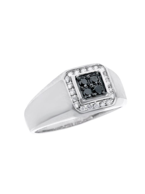 Effy Men's Black Diamond Ring, .32 Tcw