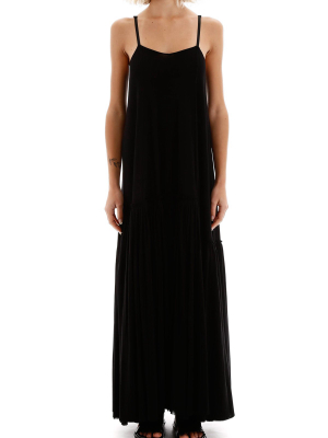 Jil Sander Pleated Hem Maxi Dress