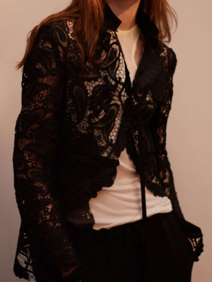 Paisley Guipure Lace Jacket