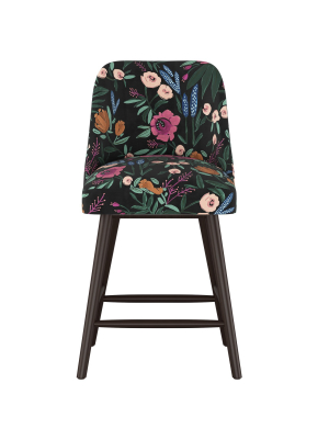 27" Geller Counter Height Barstool Dark Floral Print - Project 62™