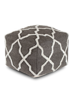 B Sides Moroccan Inspired Pouf - Anji Mountain