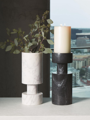 Luc Vase Black Marble