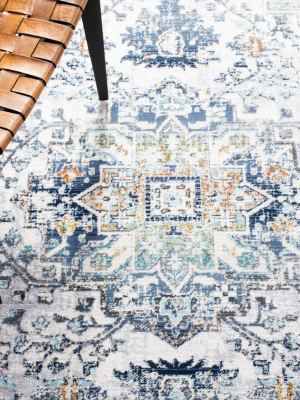 Ivory/ Navy Aria Rug