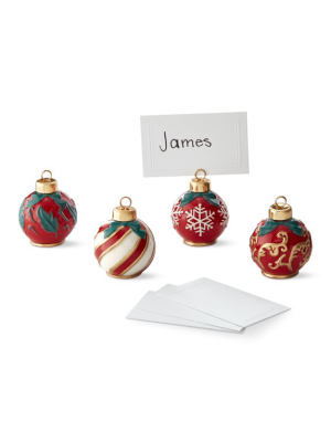 Twas The Night Before Christmas Place Card Holders, Set Of 4