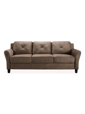 Harper Tufted Microfiber Sofa - Lifestyle Solutions